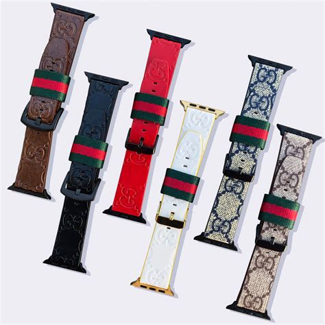 apple watch bands gucci|gucci apple watch band real.